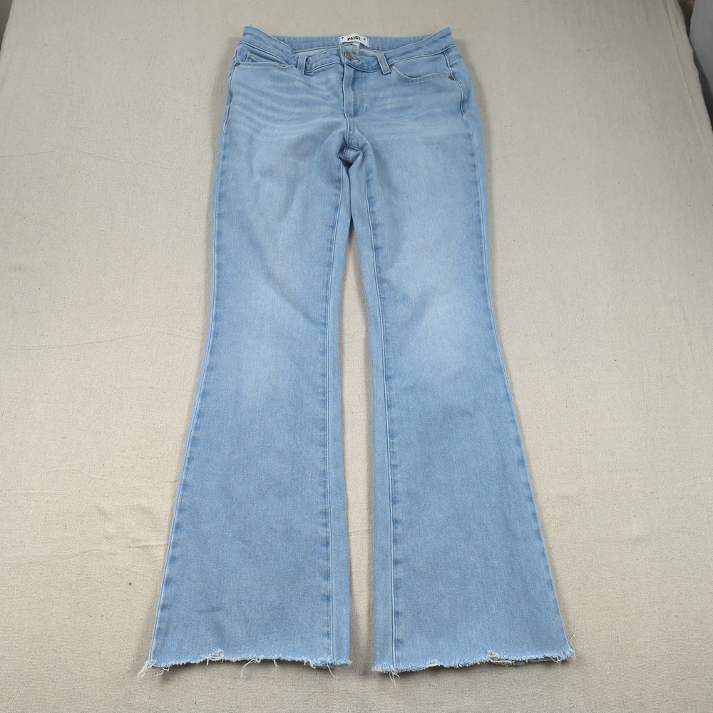 Paige Jeans‎ Womens 29 Blue Skyline Boot Cut Western Cowgirl Light Wash